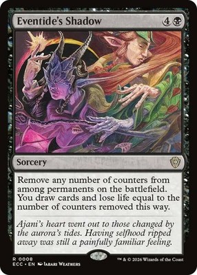 Eventide's Shadow Light Play, English Magic the Gathering MTG Commander: Lorwyn 