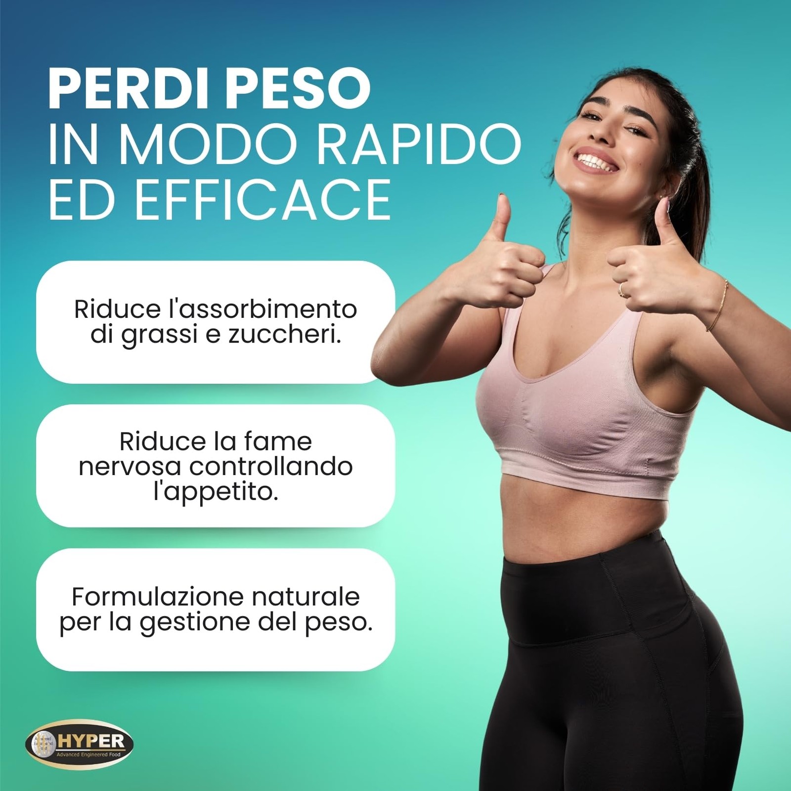 Hyper Chitosano Glucomannano 360 Compresse: Addio Fame Nervosa e Grassi - 3