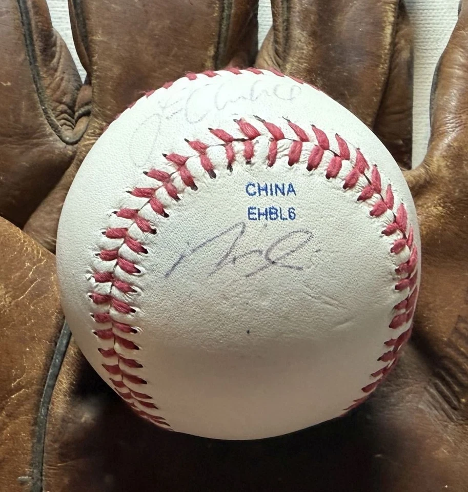 Corey Kluber, Lonnie Chisenhall +1 Signed Autographed Official League Baseball - Image 3 of 3