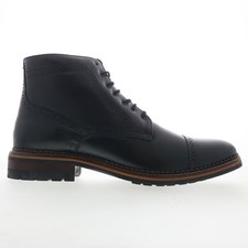Johnston Murphy Benton Mens Black Oxfords Lace Ups Cap Toe Shoes