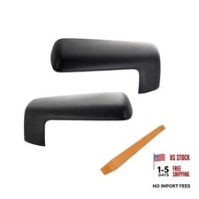 Mirror Cover Cap Trim Compatible with 2019-2024 Chevy Silverado Texture Black