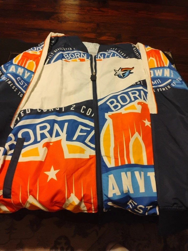 3XL Hoodie Jacket Born Fly Anytown USA Graphic B Fly Design Full Zip