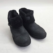 UGG Jocelin Mini Ankle Boots Women Size UK 5.5 EU 38 Black Sherpa Suede Pull On