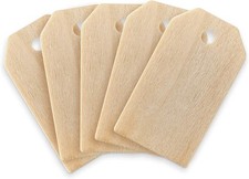 50 Pack Wood Blanks for Arts, Crafts, Staining, and Painting Projects