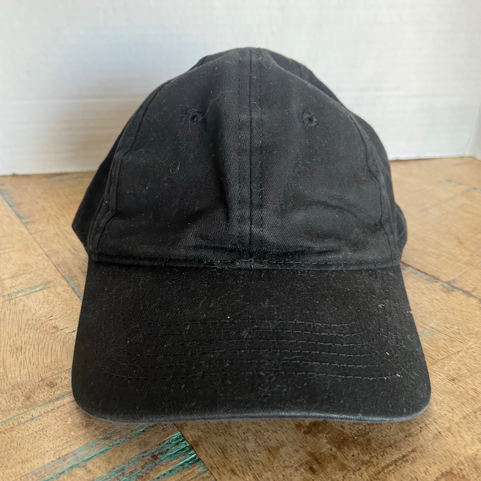 Plain Solid Hat Black George Hat Adjustable Adult… - image 1