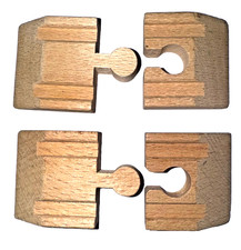 BRIO 33331 Set of 4 Ramp Tracks Wooden Railway New Sweden 1993 VINTAGE