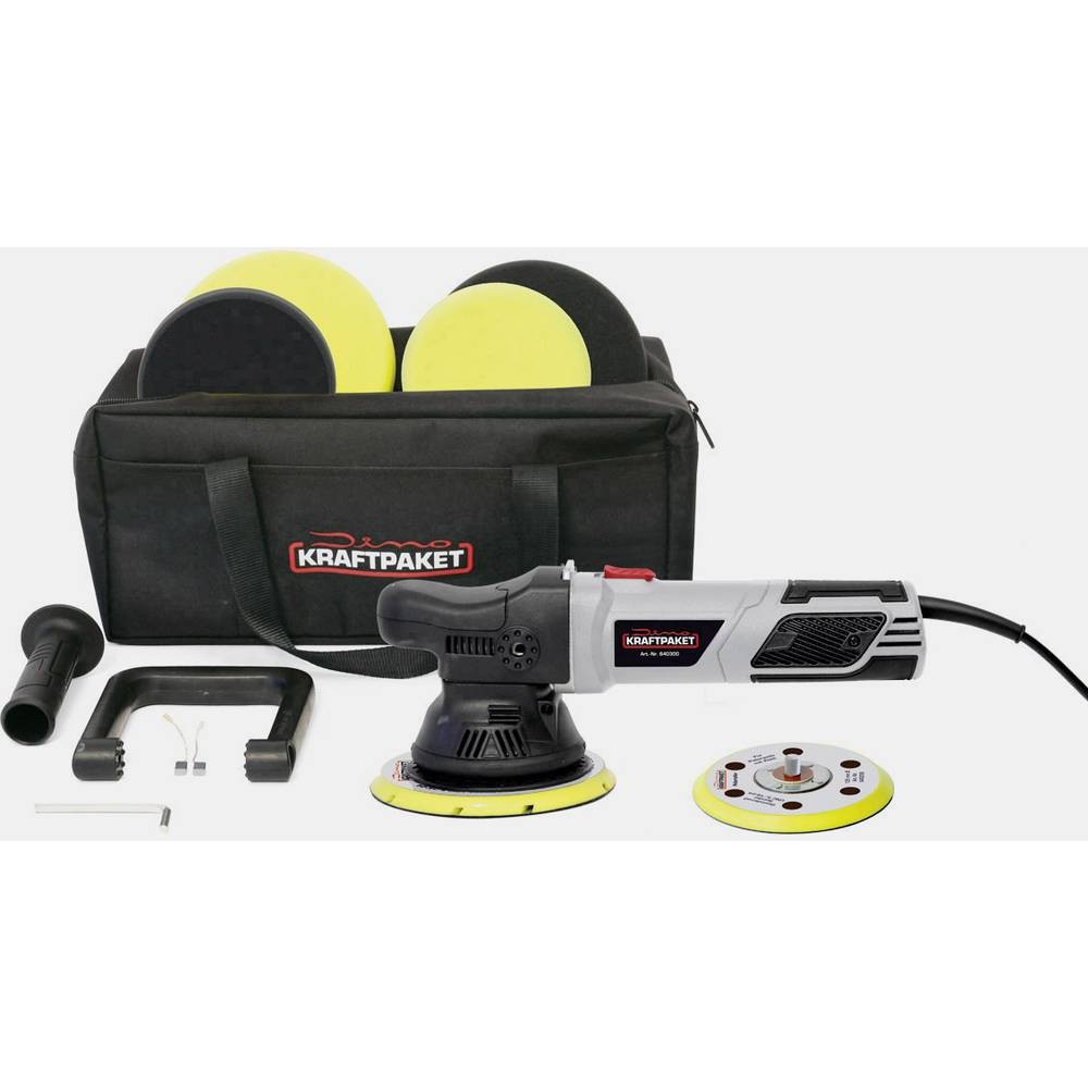Polisseuse excentrique Dino KRAFTPAKET 640301 de 900W avec plateau 150mm
