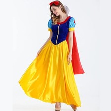 Adult Fairytale Princess Dress Costume Halloween Cosplay Plus Size Women Outfit