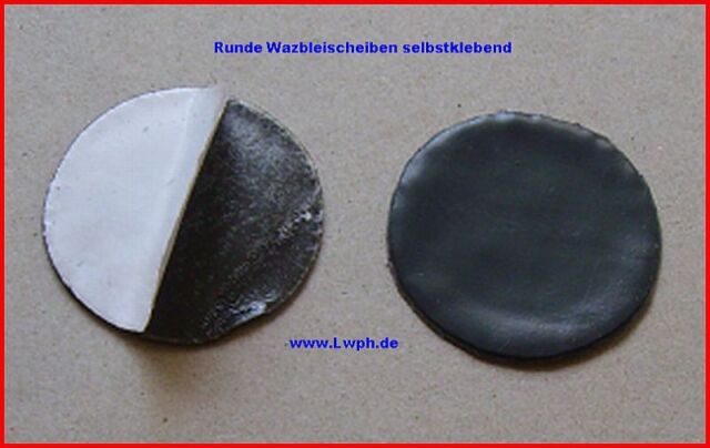 10 runde Walzblei Blei-Scheiben 4 0 cm 8 Gr. selbstklebend Basteln Modellbau