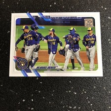 Milwaukee Brewers 2021 Topps Series One Baseball #59 MLB Miller Park Team Card