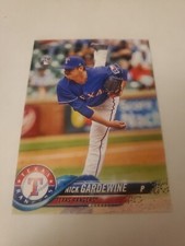 Nick Gardewine Rangers 2018 Topps Update Series RC #US188
