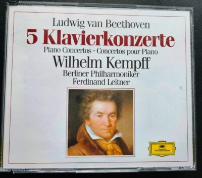 Beethoven Klavierkonzert 1 - 5 Kempff Leitner 3 DC DDG NEU