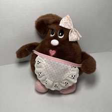 VINTAGE 1984 NESTLE LIL BITS CHOCOLATE MORSEL STUFFED ANIMAL PLUSH TOY W TAG