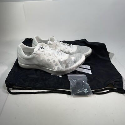 Under Armour Shakedown Elite Track Spikes Breeze White 3027568-100 Mens Sz 10
