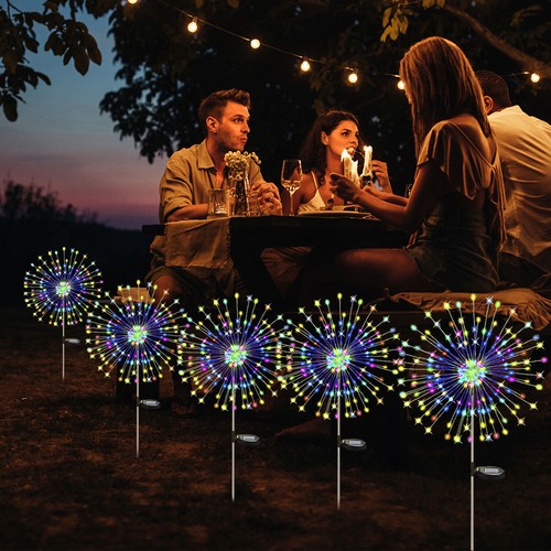 150LED Solar Firework Lights Waterproof Path Lawn Garden Christmas Decor Lamp US - Picture 13 of 47