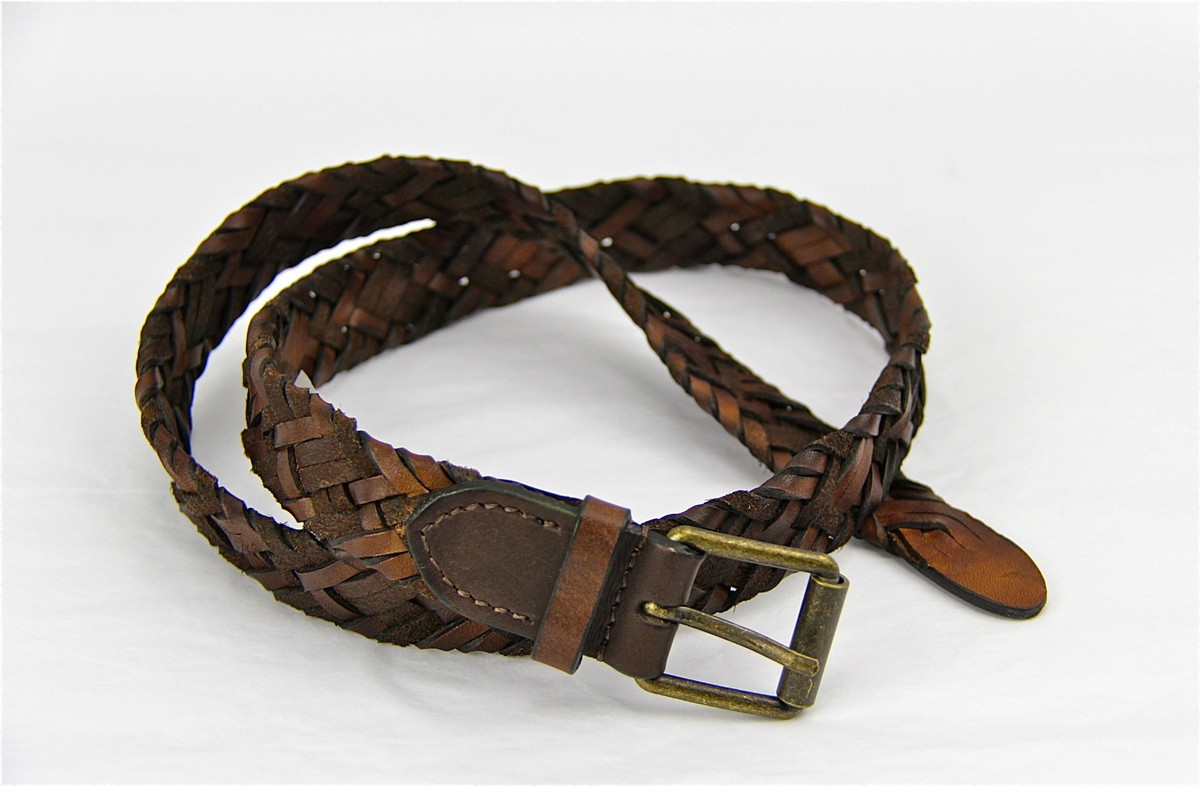 ARMANI EXCHANGE Leather braided Belt  Size:S Armani Exchange A|X Dress Belt Braided 100% Authentic 100  main image 2