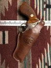 Fits S&W 586 686 66 19 Taurus 627 4" Thumb Break Tanned Leather Holster w/ US