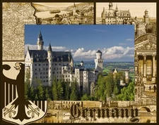 Germany Laser Engraved Wood Picture Frame Landscape (3 x 5) 