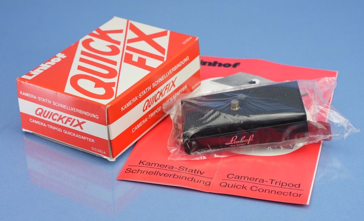 LINHOF QUICKFIX II TRIPOD QUICK RELEASE PLATE FOR CAMERAS AND