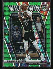 D'Angelo Russell 2020 Panini Mosaic Will to Win Mosaic Green #11