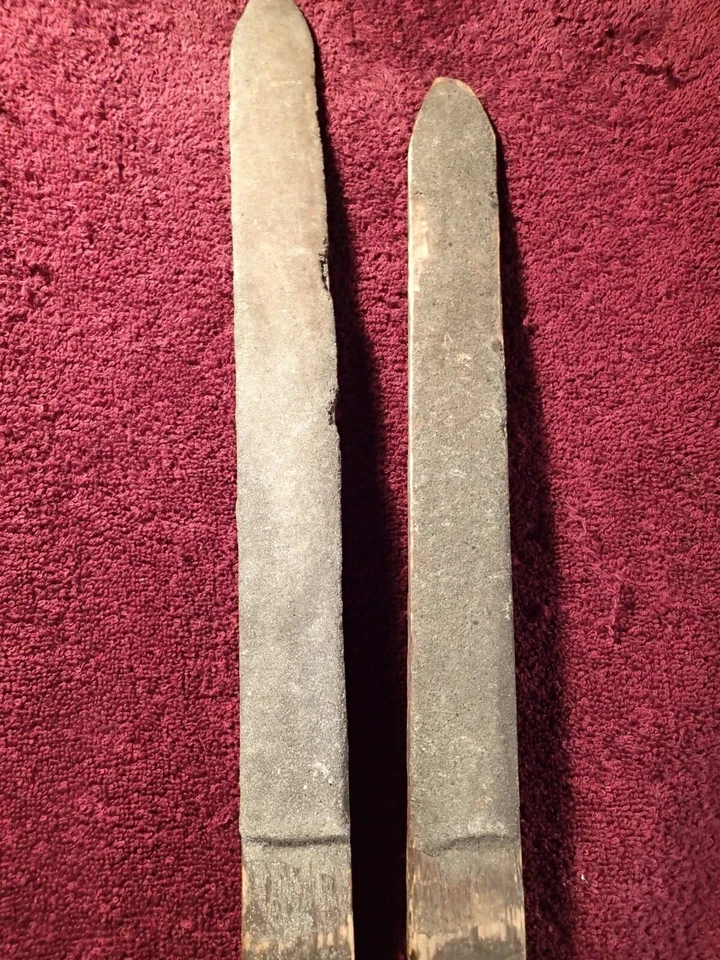 2 ANTIQUE 1800-s SICKLE SCYTHE SHARPENERS PRIMITIVE FOLK ART SWEDEN SWEDISH - Image 4 of 4