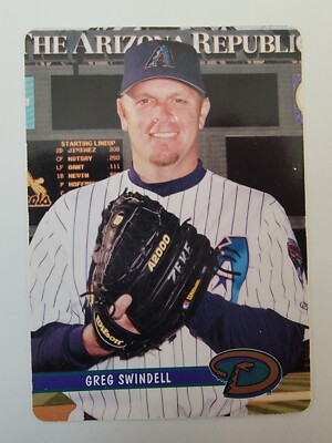 2002 Keebler Cookies Arizona Diamondbacks Greg Swindell #16
