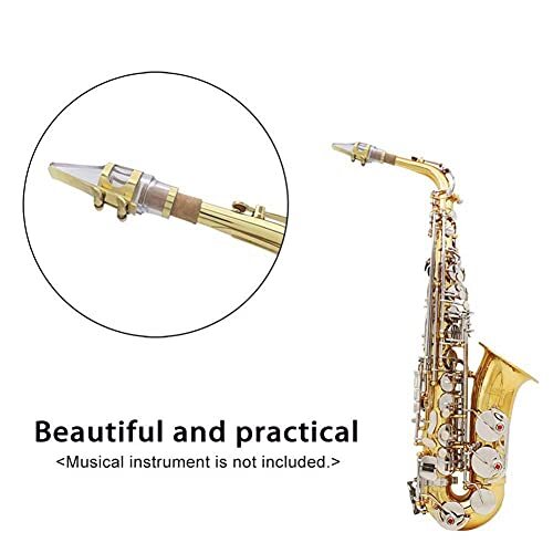 Alnicov Embouchure transparente pour saxophone Alto avec une ligature