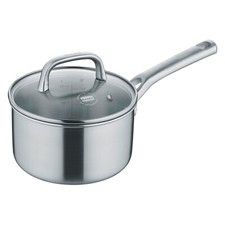 Berndes TRICION RESIST Stieltopf Kochtopf Glasdeckel Edelstahl Ø 16 cm