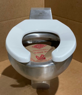 NEW Acorn Engineering Off-Floor Siphon Jet Toilet M1680-E591A Stainless Steel