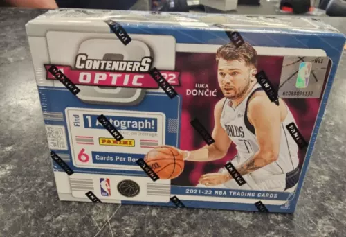 FACTORY SEALED 2021 22 PANINI CONTENDERS OPTIC BASKETBALL HOBBY BOX