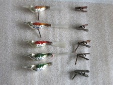 Antik 5x Glas Vogel 9cm um 1900/1930 Lauscha - Christbaumschmuck - Weihnachten