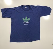 Camisa Turística Bolivia Vintage Adulto Mediana Hoja de Coca Trifolio Parodia Camisa