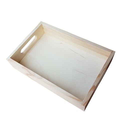 Wooden Serving Tray in three sizes, Breakfast Kitchen Platter for Decoupage - 第 5/16 張圖片