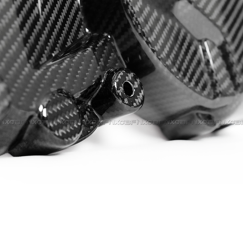 BMW S1000XR 2015-2019 fibra de carbono lateral motor alternador carcasa carenado - Imagen 8 de 8