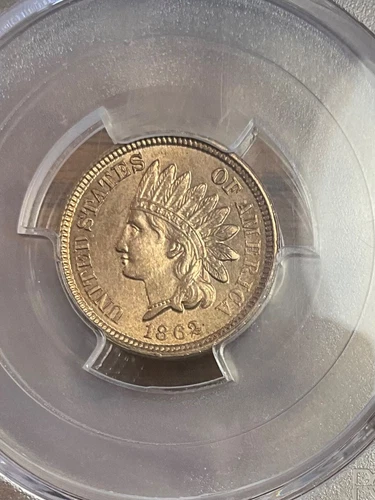 PCGS MS64 1862 INDIAN HEAD CENT BRIGHT AND FLASHY LUSTER