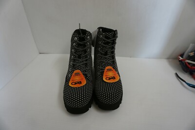 Lugz mens Boots Empire Hi DX Spotted Black/Gray Shoes Size 8  display picture 3