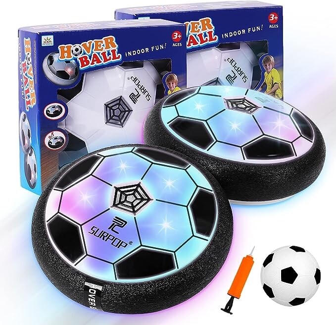 SUNNOW Air Power Football - Rechargeable Jouet Enfant Ballon de Foot avec LED Lu