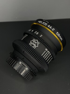 Canon EF REHOUSE HELIOS 44-2 58mm F2 Standard Cine Lens BTF EF Mount Helios