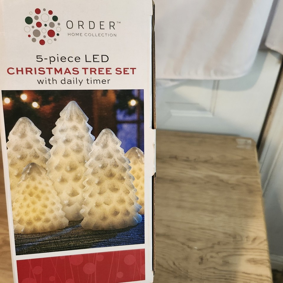 Order Home Collection Holiday Christmas Tree 5Piece LED Light Set