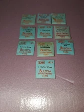 LOT OF 10 VINTAGE NOS SWISS BULOVA WRISTWATCH PARTS. Lot A