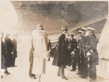 CROWN PRINCE OF ITALY & BRITISH NAVY - Vintage 4.25 x 3.25 Inch PHOTO (1932)