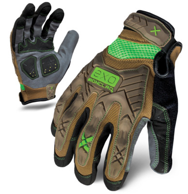 IronClad Gloves EXO2-PIG Project Lover Impact Brown & Green  - Select Size