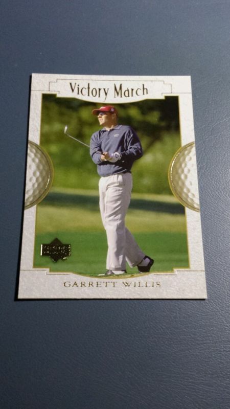 GARRETT WILLIS 2001 UPPER DECK GOLF CARD # 144 B7188