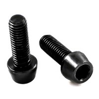 Titan Schraube M6 X 18Mm - Innensechskant Konischer Kopf - Schwarz