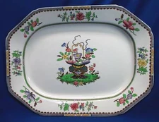 COPELAND SPODE STAFFORDSHIRE OLD BOW PATTERN 17" X 13" PLATTER
