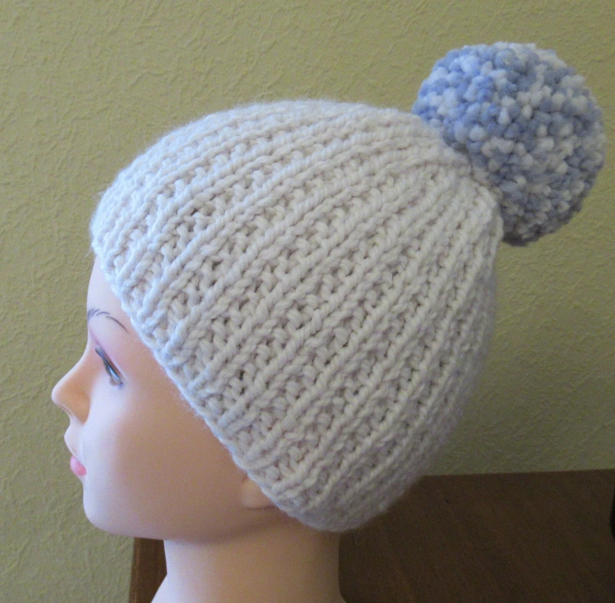 Off white wooly hat Clearance