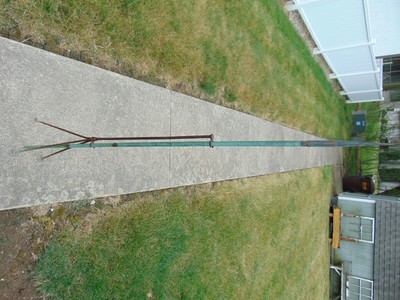 Vintage Rare Early 1900 S Barn Metal Lightning Rod Weathered