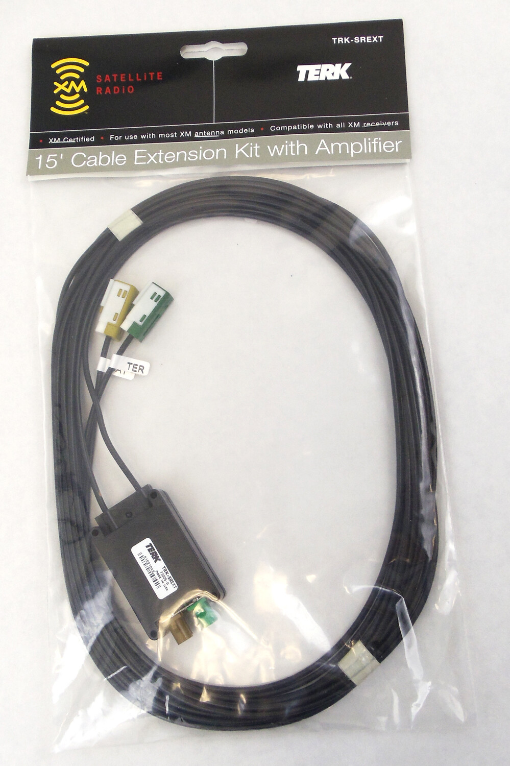 Barjan 30347 Terk 15' Xm Certified Extension Cable Kit With Amplifier Is Compati