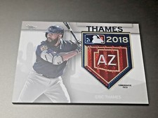 ERIC THAMES-2018 TOPPS SPRING TRIANING LOGO PATCH ⚾️ BASEBALL CARD-BREWERS STP