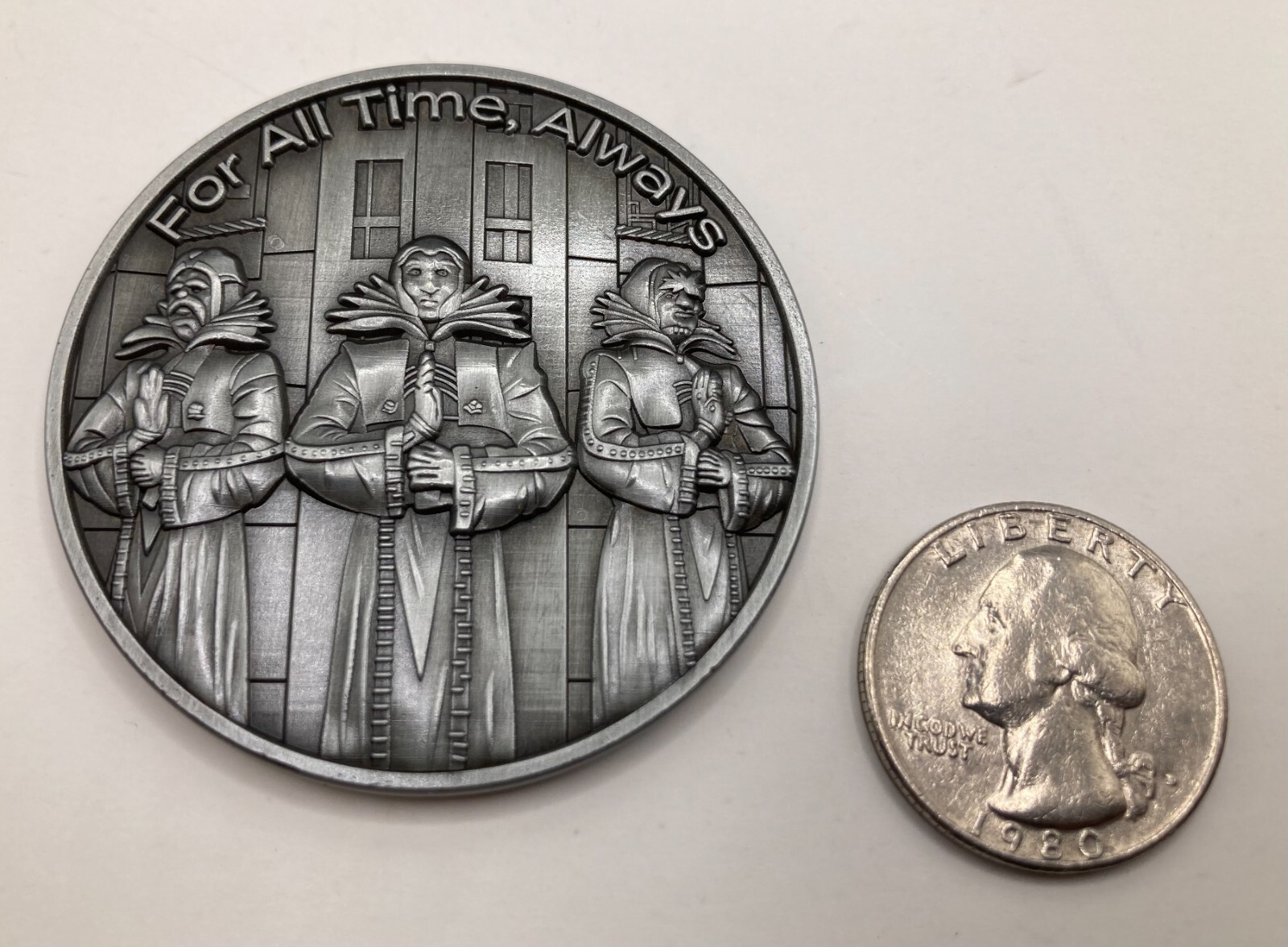 Time Variance Authority/Dragoncon 2 inch Challenge Coin, Antique silver ...